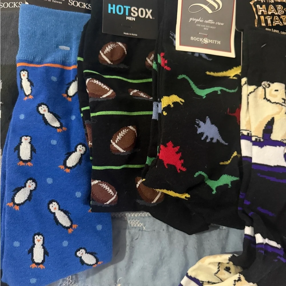Assorted Fun Men’s Socks - Picture 3 of 5